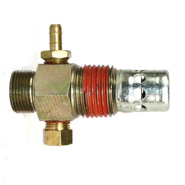 Interstate Pneumatics Air Compressor Check Valve, 1/2 Inch Male x 1/8 Inch Female NPT Line Port, Steel CVC7043 - main